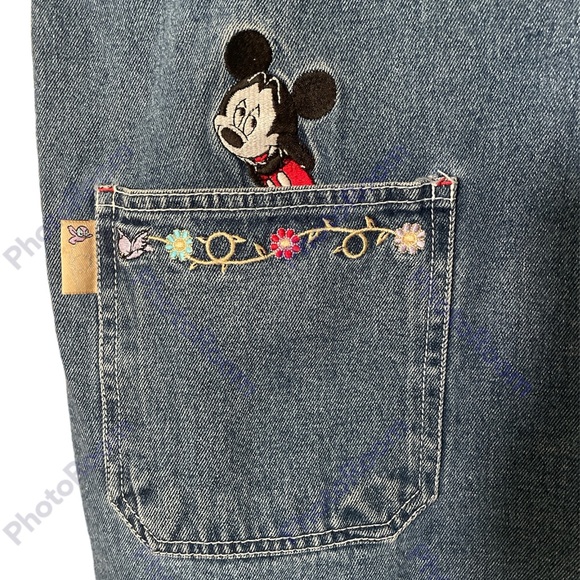 Vintage Mickey Unlimited Jerry Leigh Denim Romper Size 22/24 - Picture 2 of 8